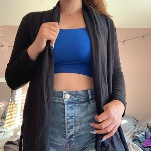 Black cardigan ties in back